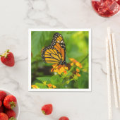 Monarch auf Lantana Serviette (Beispiel)