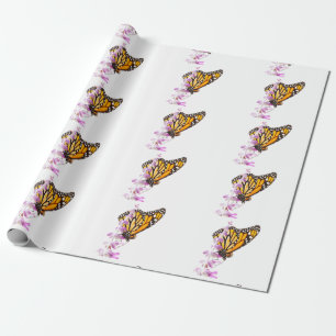 Monarch auf Lavendel Geschenkpapier