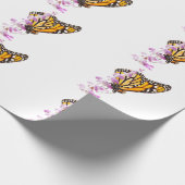 Monarch auf Lavendel Geschenkpapier (Ecke)