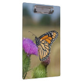 Monarch auf Weide Thistle Prairie Ridge Klemmbrett (Rechts)