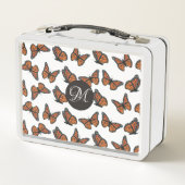 Monarch Butterfats Mittagspause Metall Brotdose (Rückseite)