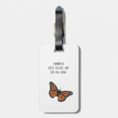 Monarch Butterfells Gepäckmarke Gepäckanhänger (Rückseite vertikal)