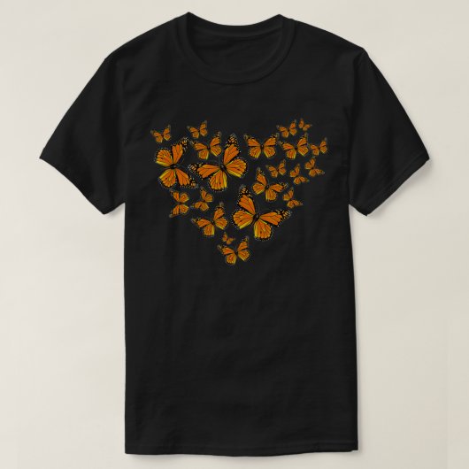 Monarch Butterfets Herzmuster Lovely T-Shirt (Design vorne)