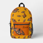 Monarch Butterfets Personalisiert Bedruckter Rucksack (Vorderseite)
