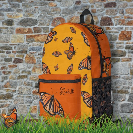 Monarch Butterfets Personalisiert Bedruckter Rucksack