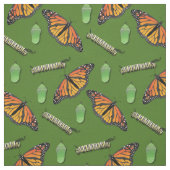 Monarch Butterfett-Raupen Stoff (Muster)