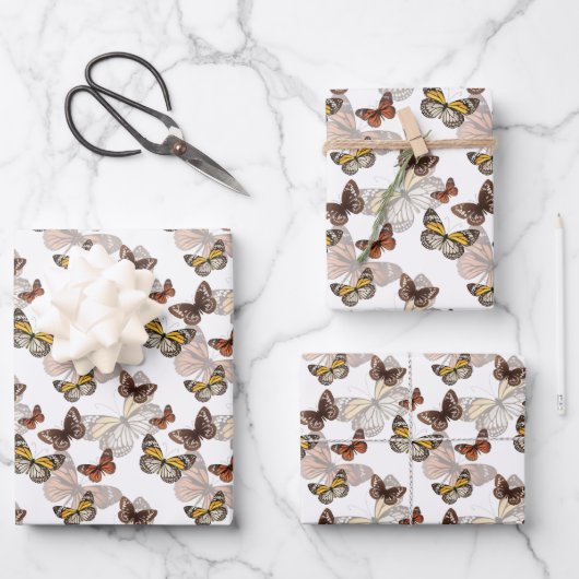 Monarch Butterfett-Wrapping Paper Geschenkpapier Set (Vorderseite)