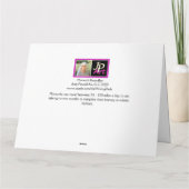 Monarch Butterfliegen GROSS Danke Karte (Rückseite)