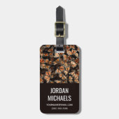 Monarch Butterfliegen | Name hinzufügen Gepäckanhänger (Vorderseite vertikal)