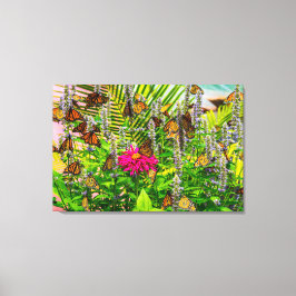 Monarch Butterflies 36 x 24 Stretched Canvas Print Leinwanddruck