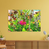 Monarch Butterflies 36 x 24 Stretched Canvas Print Leinwanddruck (Insitu (Wohnzimmer))