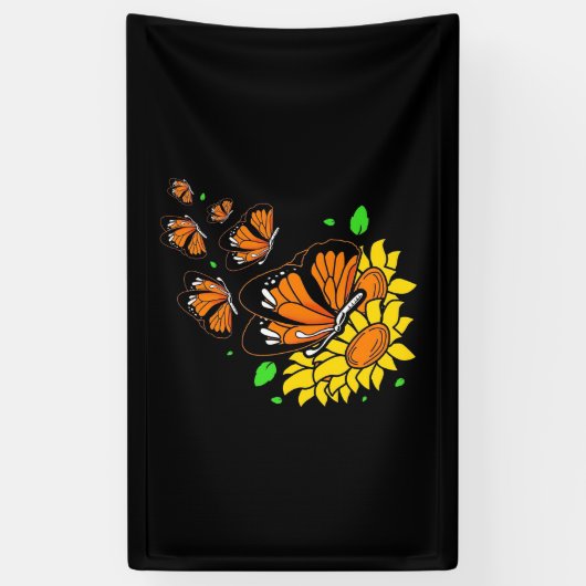 Monarch Butterflies Banner (Vertikal)