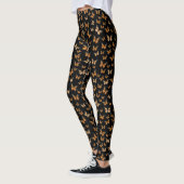 Monarch Butterflies Black Whimsical Patterned Leggings (Links)