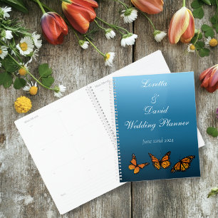 Monarch Butterflies Blue Ombre Planer