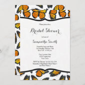 Monarch Butterflies Bridal Dusche Einladung (Vorne/Hinten)