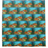 Monarch Butterflies Duschvorhang (Vorderseite)