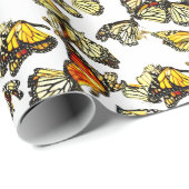 Monarch Butterflies Geschenkpapier (Rolleneckpunkt)