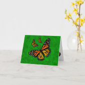 Monarch Butterflies Karte (Gelbe Blume)