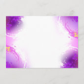 Monarch Butterflies on Purple Background Begleitkarte (Rückseite)