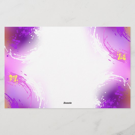 Monarch Butterflies on Purple Background Briefpapier (Rückseite)