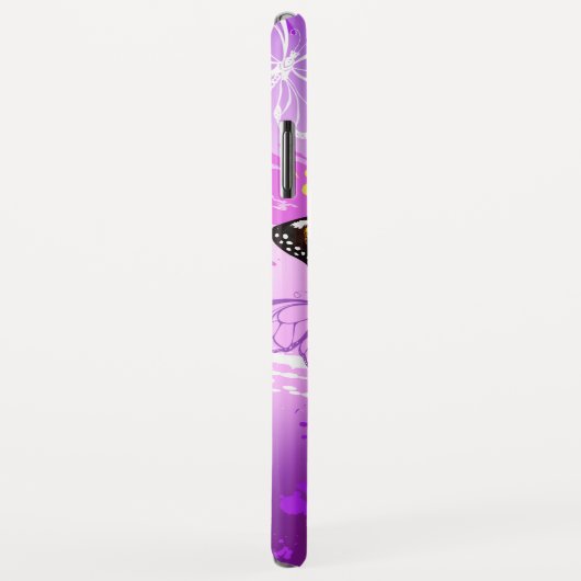 Monarch Butterflies on Purple Background Case-Mate iPhone Hülle (Hinten/Rechts)