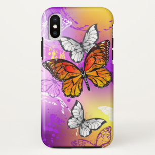 Monarch Butterflies on Purple Background Case-Mate iPhone Hülle