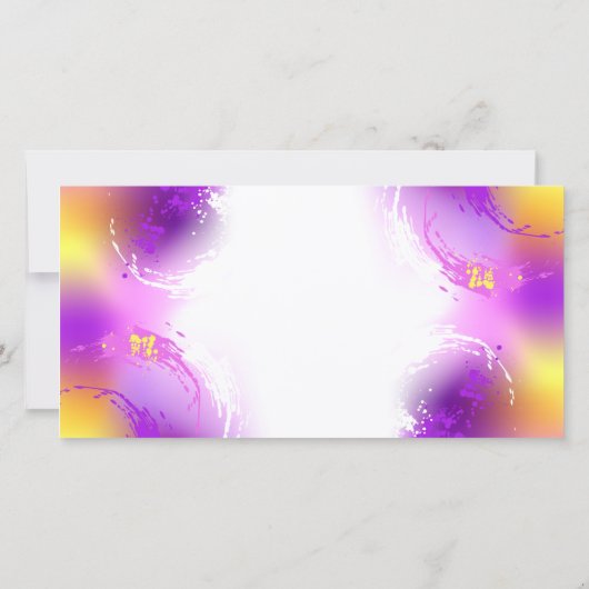 Monarch Butterflies on Purple Background Dankeskarte (Rückseite)