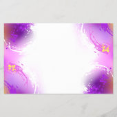 Monarch Butterflies on Purple Background Flyer (Hinten)