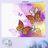 Monarch Butterflies on Purple Background Flyer (Einzeln)