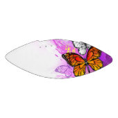 Monarch Butterflies on Purple Background Football (Panel)