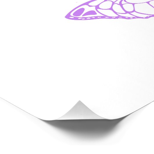 Monarch Butterflies on Purple Background Fotodruck (Ecke)