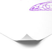 Monarch Butterflies on Purple Background Fotodruck (Ecke)