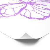 Monarch Butterflies on Purple Background Fotodruck (Ecke)