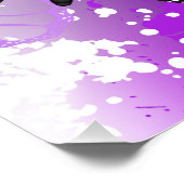 Monarch Butterflies on Purple Background Fotodruck (Ecke)