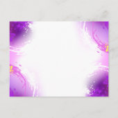 Monarch Butterflies on Purple Background Hinweiskarte (Rückseite)