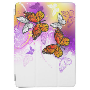 Monarch Butterflies on Purple Background iPad Air Hülle