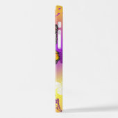 Monarch Butterflies on Purple Background iPhone Hülle (Linke Seite)