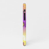 Monarch Butterflies on Purple Background iPhone Hülle (Linke Seite)