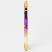 Monarch Butterflies on Purple Background iPhone Hülle (Linke Seite)