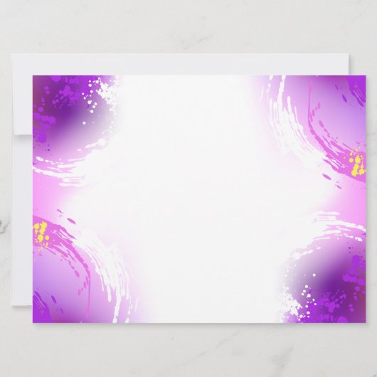 Monarch Butterflies on Purple Background Karte (Rückseite)