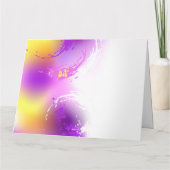 Monarch Butterflies on Purple Background Karte (Rückseite)