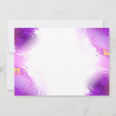 Monarch Butterflies on Purple Background Karte (Rückseite)