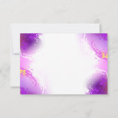 Monarch Butterflies on Purple Background Karte (Rückseite)