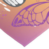 Monarch Butterflies on Purple Background Kurzer Tischläufer (Ecke)