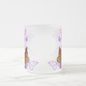 Monarch Butterflies on Purple Background Mattglastasse (Mittel)