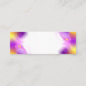 Monarch Butterflies on Purple Background Mini Visitenkarte (Rückseite)