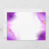 Monarch Butterflies on Purple Background Mitteilungskarte (Rückseite)