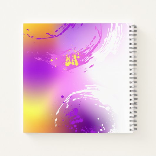 Monarch Butterflies on Purple Background Notizblock (Rückseite)