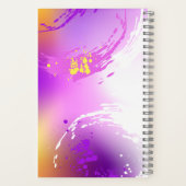 Monarch Butterflies on Purple Background Notizblock (Rückseite)