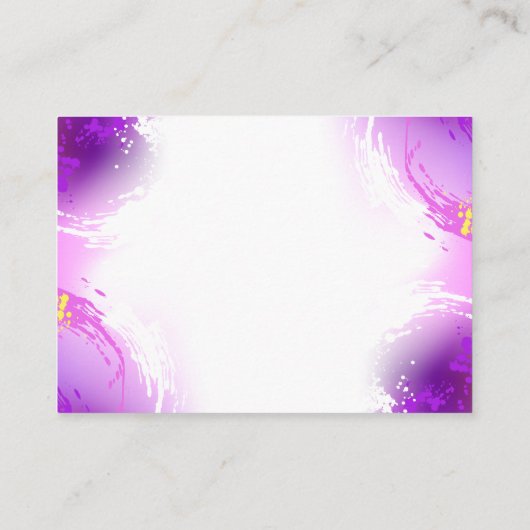 Monarch Butterflies on Purple Background Platzkarte (Rückseite)